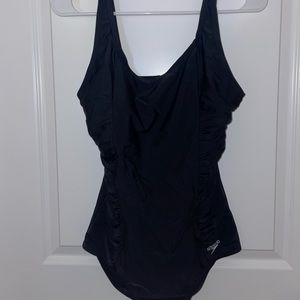 Speedo black one piece bathing suit